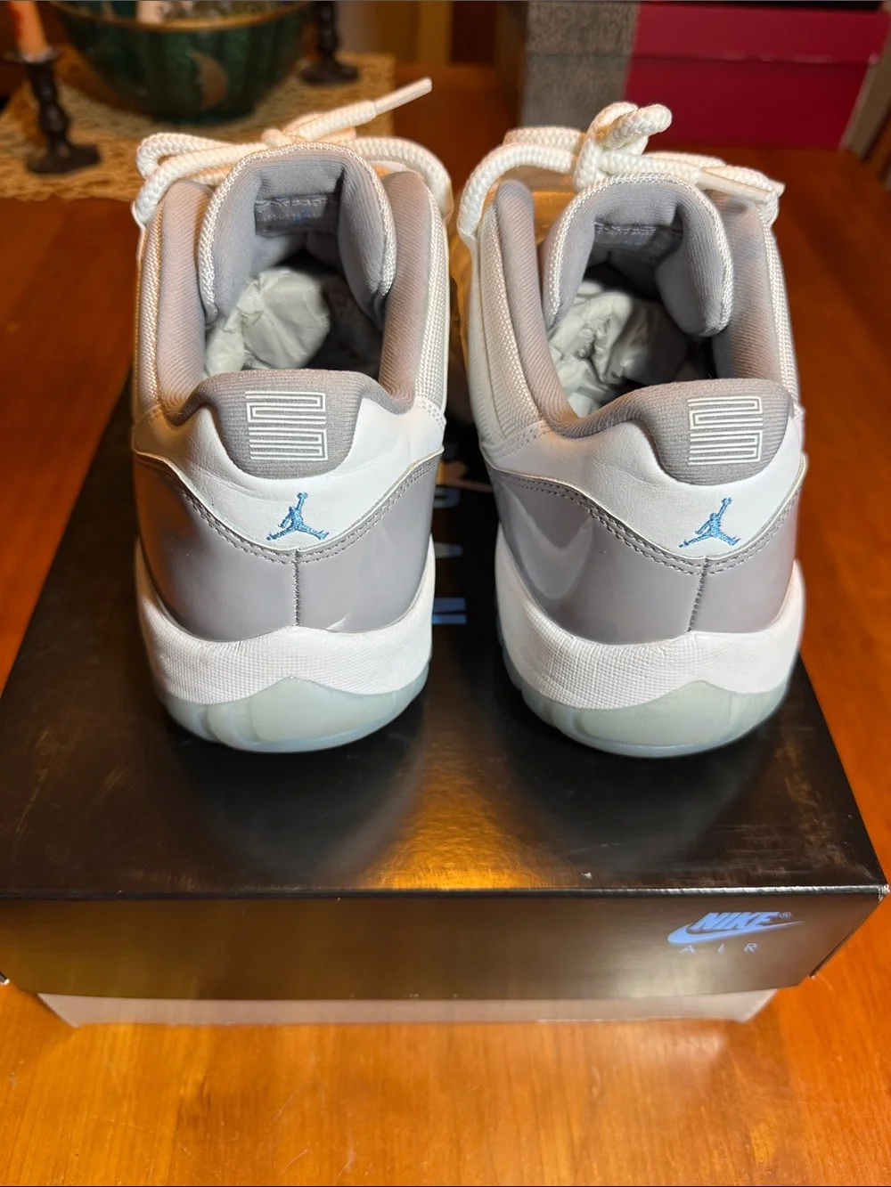 Air Jordan 11 Retro Cement Grey Low-Top Sneakers EUC